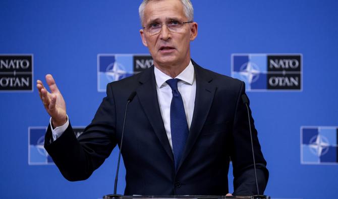 Le secrétaire général de l'OTAN, Jens Stoltenberg, lors d'une conférence de presse pour prévisualiser le sommet de l'OTAN à Madrid au siège de l'OTAN à Bruxelles, le 27 juin 2022. (Photo, AFP)
