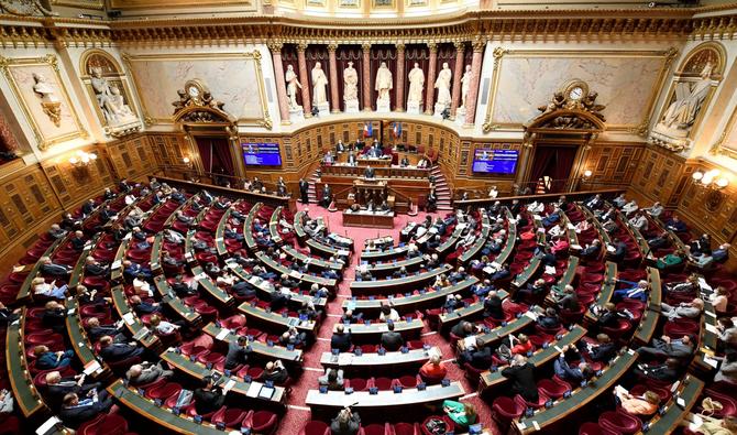 Le Premier ministre français Jean Castex prononce un discours dans le cadre de la déclaration du gouvernement français, suivi d'un débat, au Sénat français, à Paris, le 16 juillet 2020. (Photo, AFP)