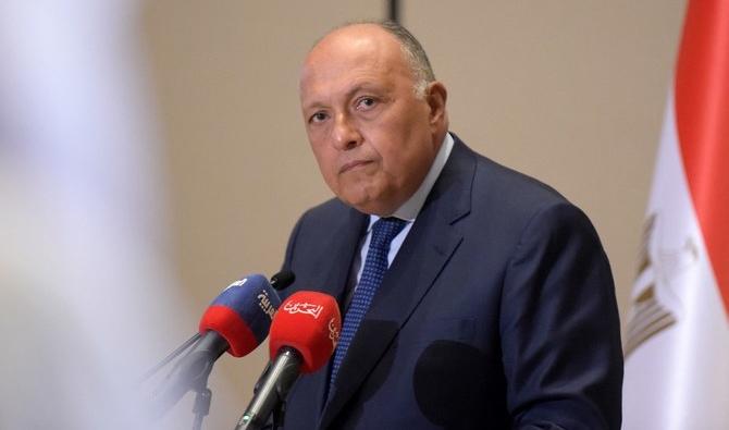 Sameh Choukri, ministre égyptien des Affaires étrangères et président désigné de la 27e Conférence des Nations unies sur les changements climatiques, en novembre à Charm el-Cheikh. (Photo, AFP)