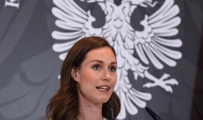 La Première ministre finlandaise Sanna Marin s'exprime lors d'un point presse après avoir rencontré le Premier ministre albanais à Tirana, le 21 juin 2022. (Photo, AFP)