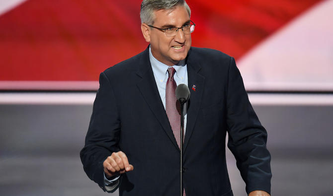 Eric Holcomb, le gouverneur républicain de l'Etat américain de l'Indiana. (Photo, AFP)