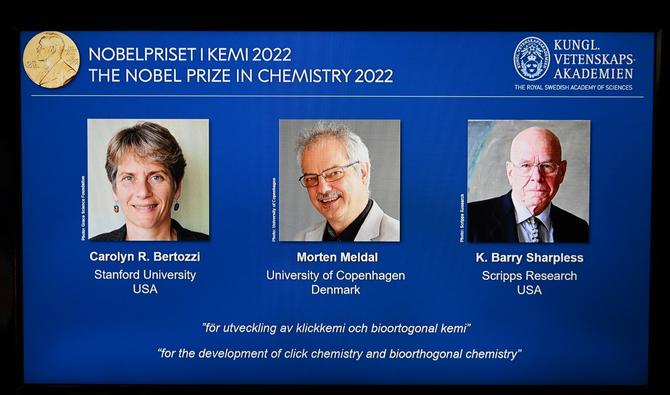 Le Nobel pour la chimie click avec un rarissime double laur at