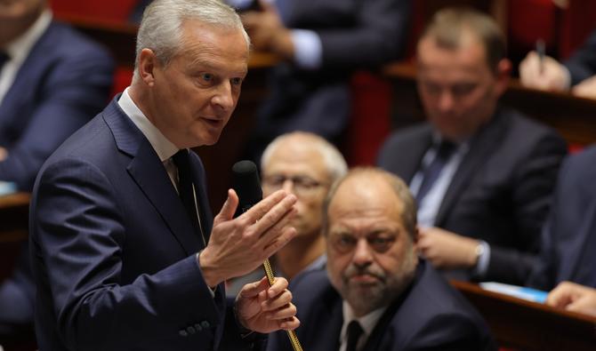 Le ministre français de l'Economie et des Finances Bruno Le Maire prononce un discours lors d'une séance de questions au gouvernement à l'Assemblée nationale à Paris, le 11 octobre 2022. (Photo, AFP)