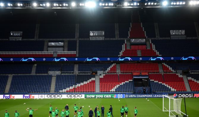 Les joueurs du Maccabi Haïfa assistent à une séance d'entraînement au stade du Parc des Princes, le 24 octobre 2022. (Photo, AFP)