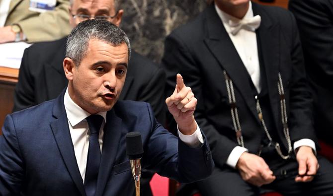 Le ministre français de l'Intérieur Gérald Darmanin lors d'une séance de questions au gouvernement à l'Assemblée nationale à Paris, le 25 octobre 2022. (Photo, AFP)