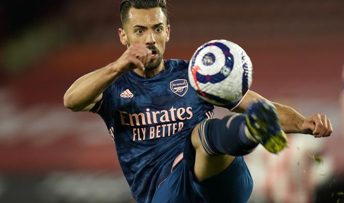 Le footballeur espagnol Pablo Mari lors du match de la Premier League anglaise entre Sheffield United et Arsenal à Bramall Lane à Sheffield, le 11 avril 2021. (Photo, AFP)