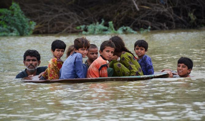 Une zone inondée après de fortes pluies de mousson dans le district de Jaffarabad, dans la province du Balouchistan, le 26 août 2022. (Photo, AFP)