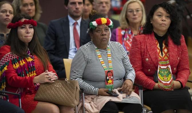 Les invités ont écouté le Premier ministre des Pays-Bas Mark Rutte présenté les excuses officielles du gouvernement pour le rôle de l'Etat néerlandais dans 250 ans d'esclavage. (Photo, AP)