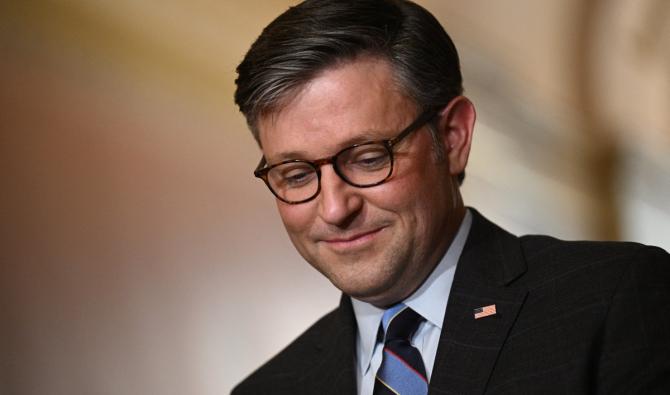 Mike Johnson, le chef des républicains à la Chambre des représentants, et fidèle de Donald Trump (Photo, AFP).