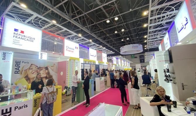 Beautyworld Middle East a accueilli 86 marques françaises réunies sous la bannière Choose France. (Photo: ANFR)